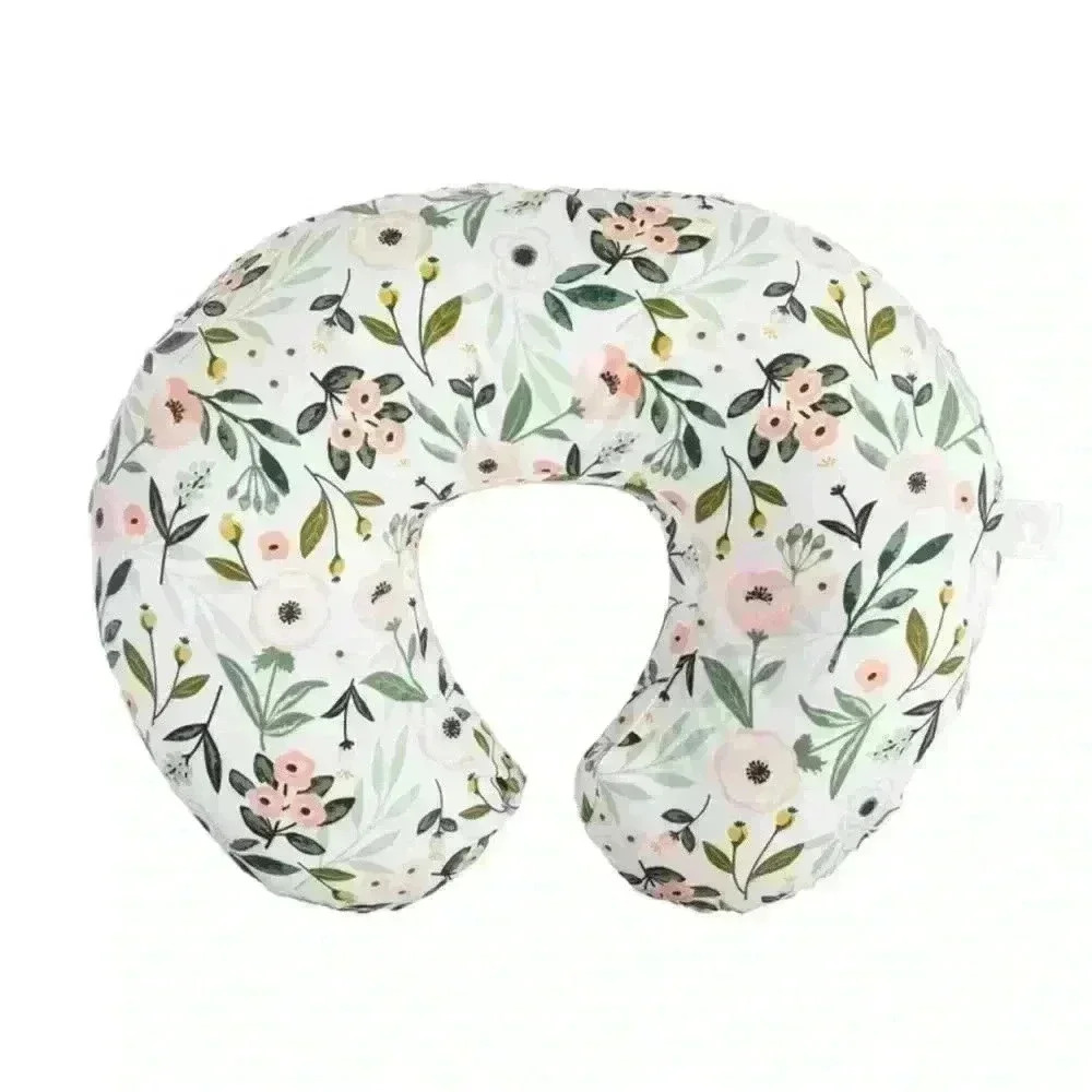 Pink Garden Pillow Cover